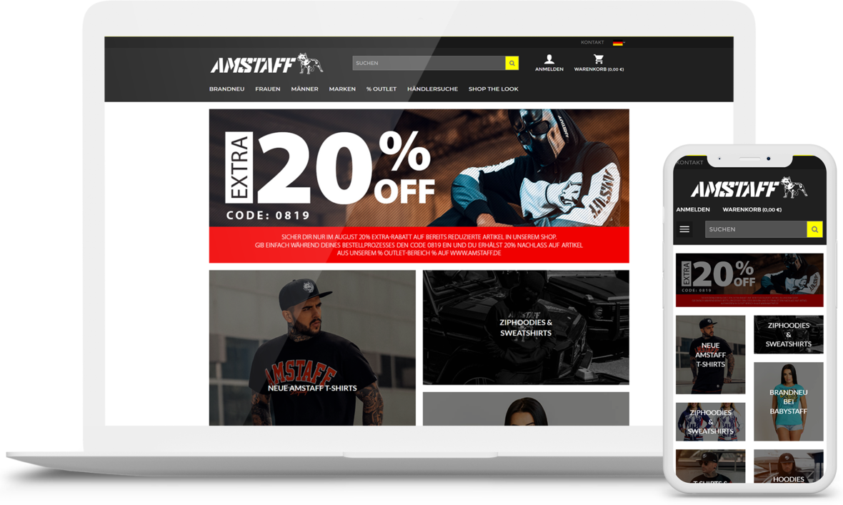 Amstaff Wear Shop von Star Designz