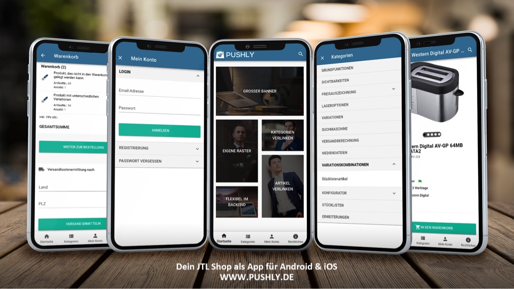 Pushly - Dein JTL Shop als App für iOS & Android 2